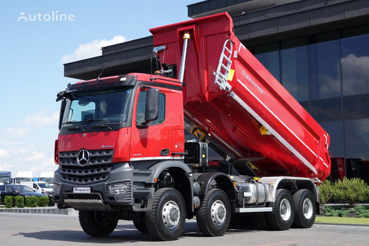 camion-benne Mercedes-Benz AROCS 4148 / 8X8 / WYWROTKA TYLNOZSYPOWA / KH-KIPPER / HARDOX / neuf