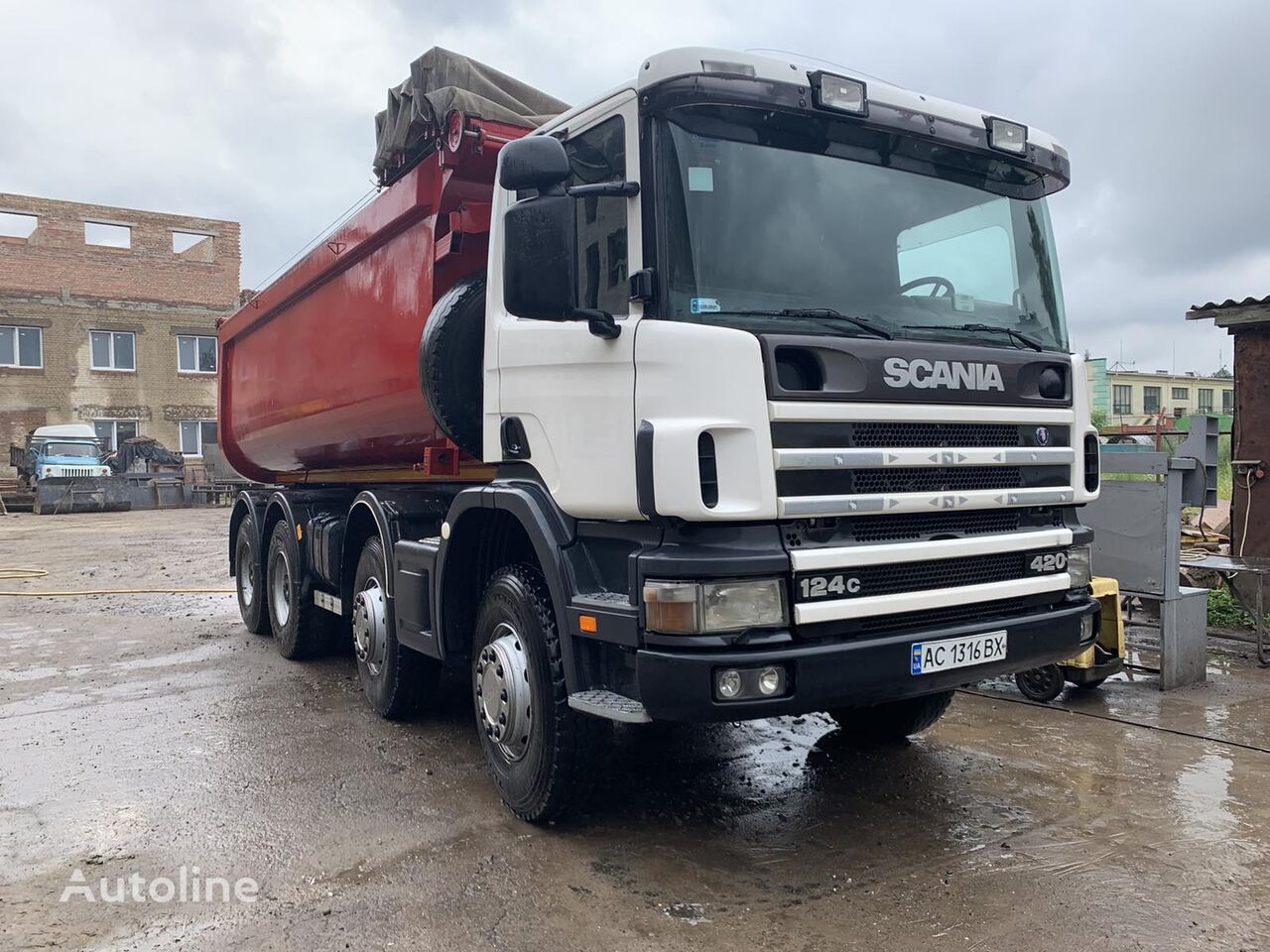camion-benne Scania P124
