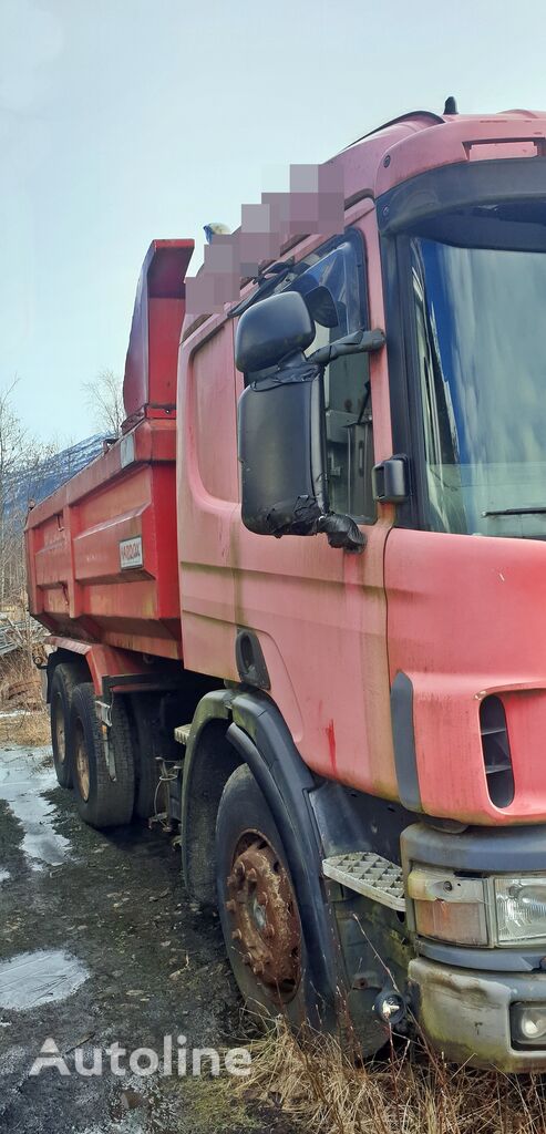 camion-benne Scania P124 *6x2 *FULL STEEL *MANUAL *RETARDER