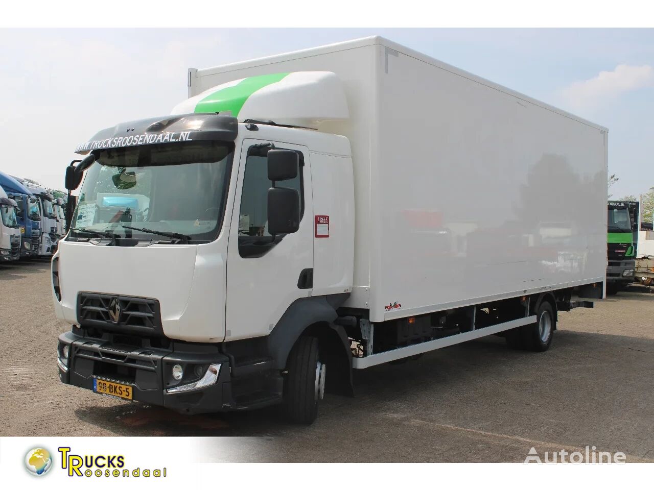 camion fourgon Renault D 220 + EURO 6 + VERY CLEAN + LIFT + 12t