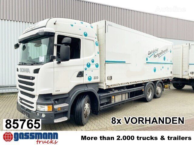 camion fourgon Scania R450 LB 6x2-4 Getränkekoffer, Retarder