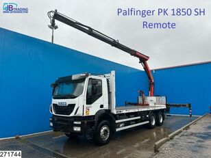 camion plateau IVECO Trakker 360 6x4, EURO 5 EEV, Palfinger, Remote