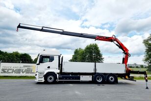 camion plateau MAN TGS 26.470 Baustoffpritsche+FASSI 235 4x hydr neuf