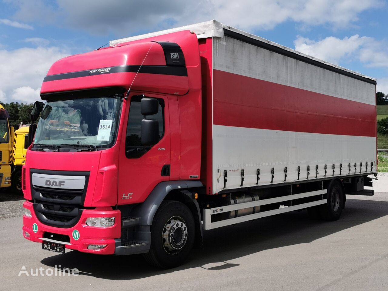 camion rideaux coulissants DAF LF 280 FA