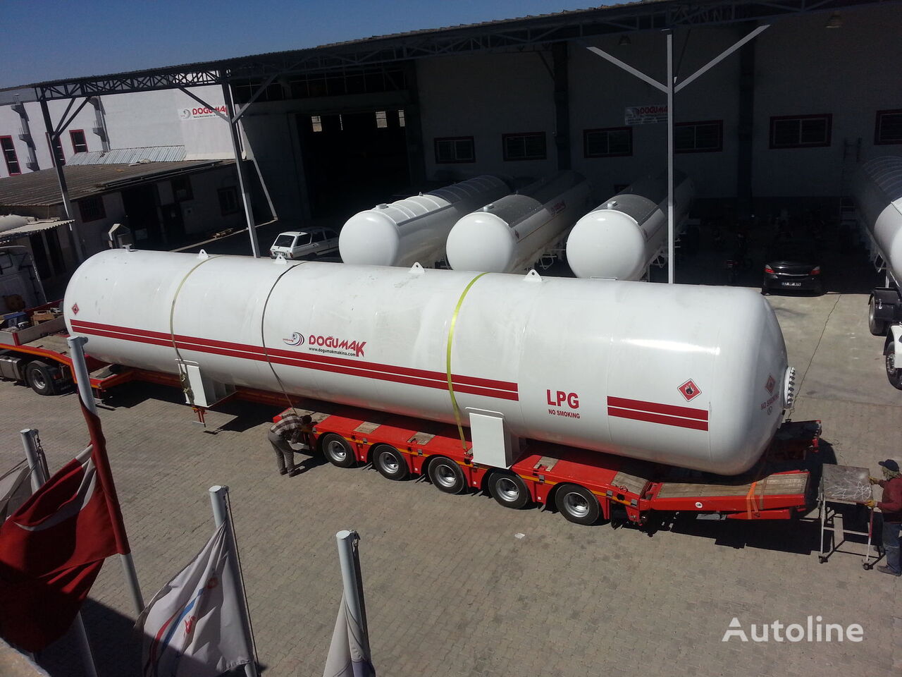 citerne de gaz Doğumak Yeni Lpg Storage Tank 115m3 gaz tankeri römork neuve