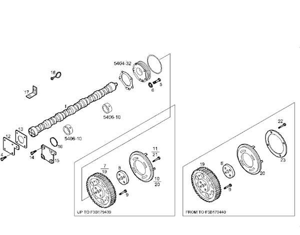 arbre à cames Arbol De Levas Iveco Stralis AS 440S48 504004781 pour tracteur routier IVECO Stralis AS 440S48