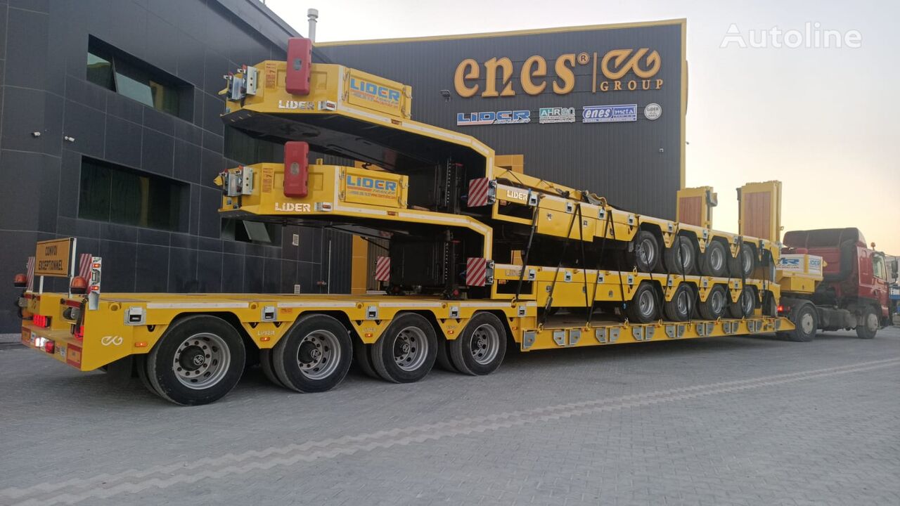 semi-remorque porte-engins LIDER 2022 READY IN STOCK 50 TONS CAPACITY LOWBED neuf