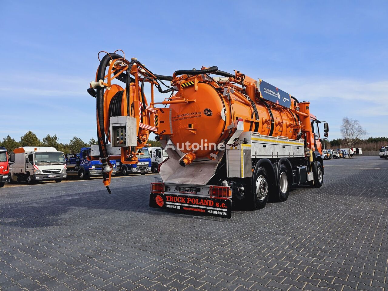 camion hydrocureur combiné MAN WUKO KROLL COMBI FOR SEWER CLEANER